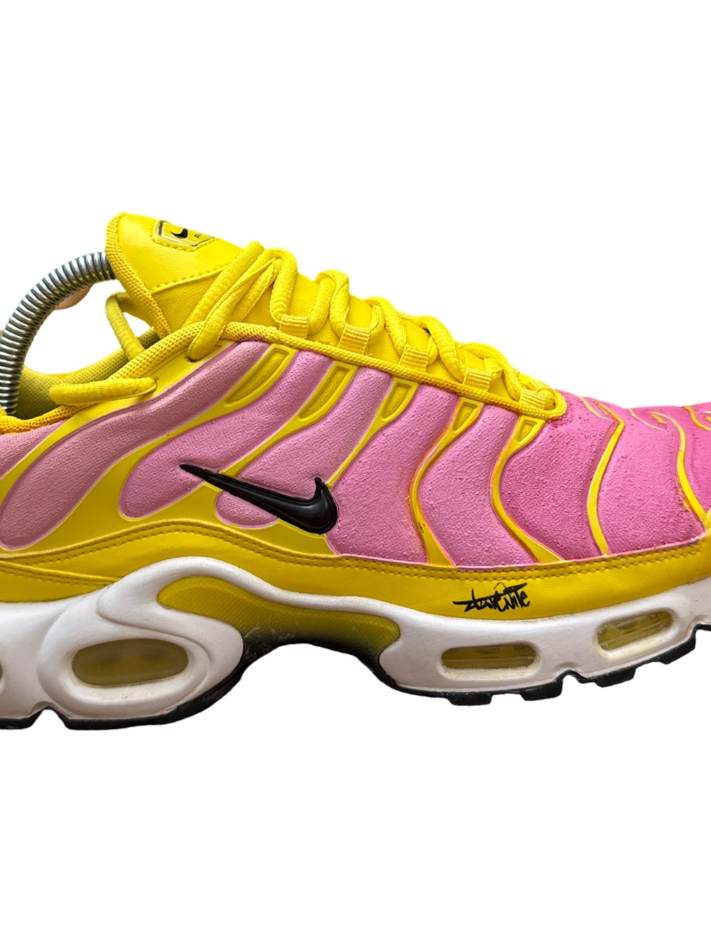 Nike Women's Pink and Yellow Sneakers - Picture 5 of 11